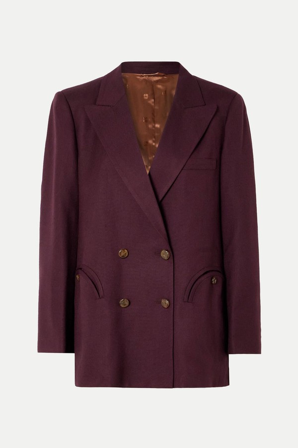 Misaka Double-Breasted Woven Blazer from Blazé Milano