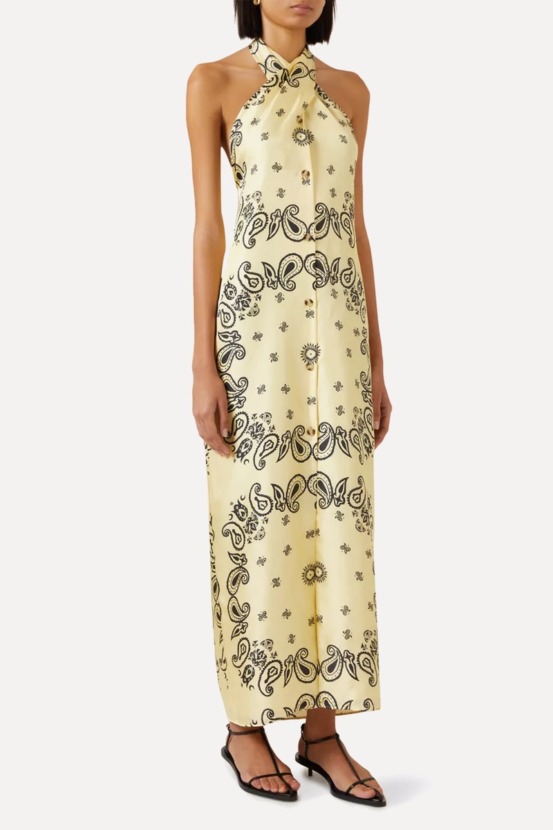 Elima Halterneck Maxi Dress from Nanushka