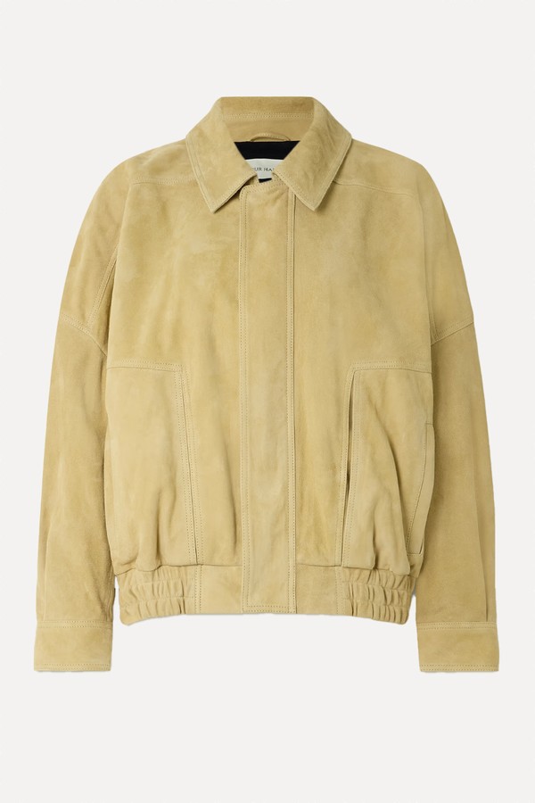 Dalma Suede Bomber Jacket from Nour Hammour