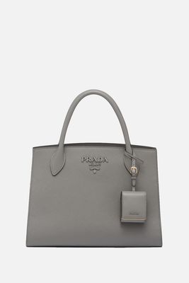 Monochrome Medium Saffiano Bag from Prada