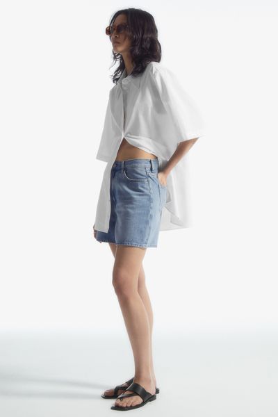 High-Rise Denim Shorts from COS
