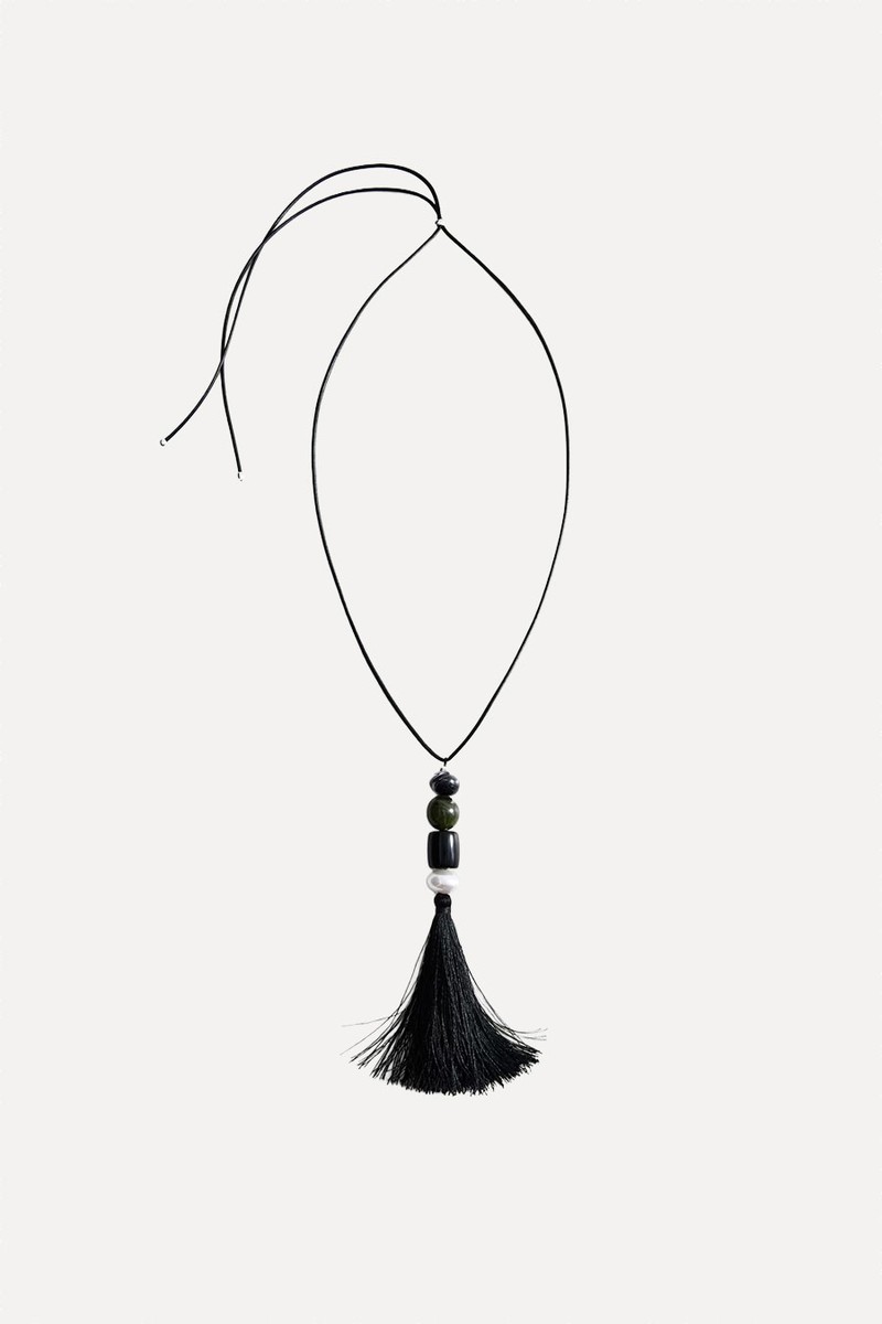 Fringed Bead Necklace