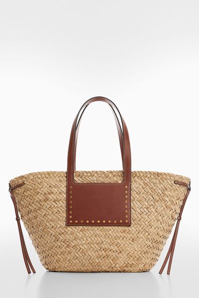 Double Strap Basket Bag from Mango