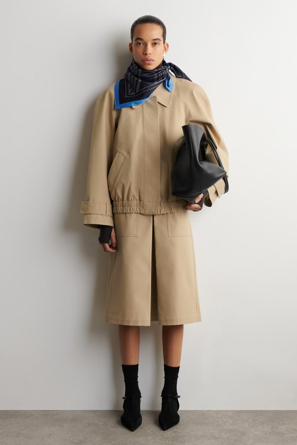 Rounded Cotton Blouson Jacket from COS