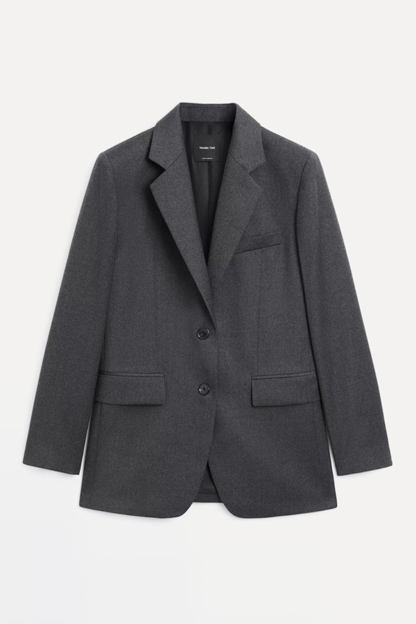 Wool Flannel Suit Blazer from Massimo Dutti