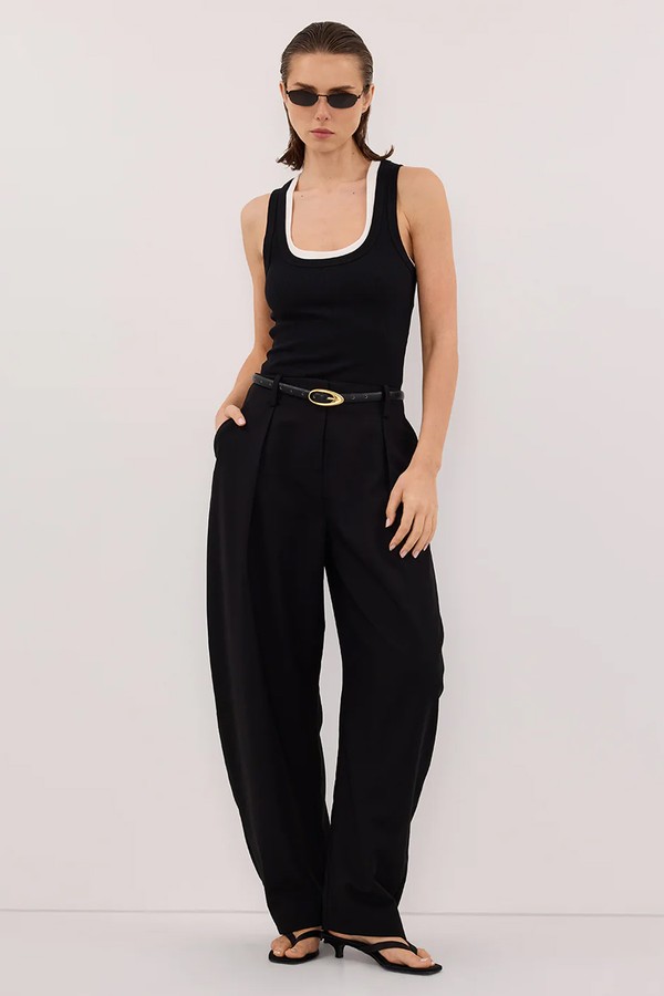 Romy Barrel Leg Tailored Pants from Dissh