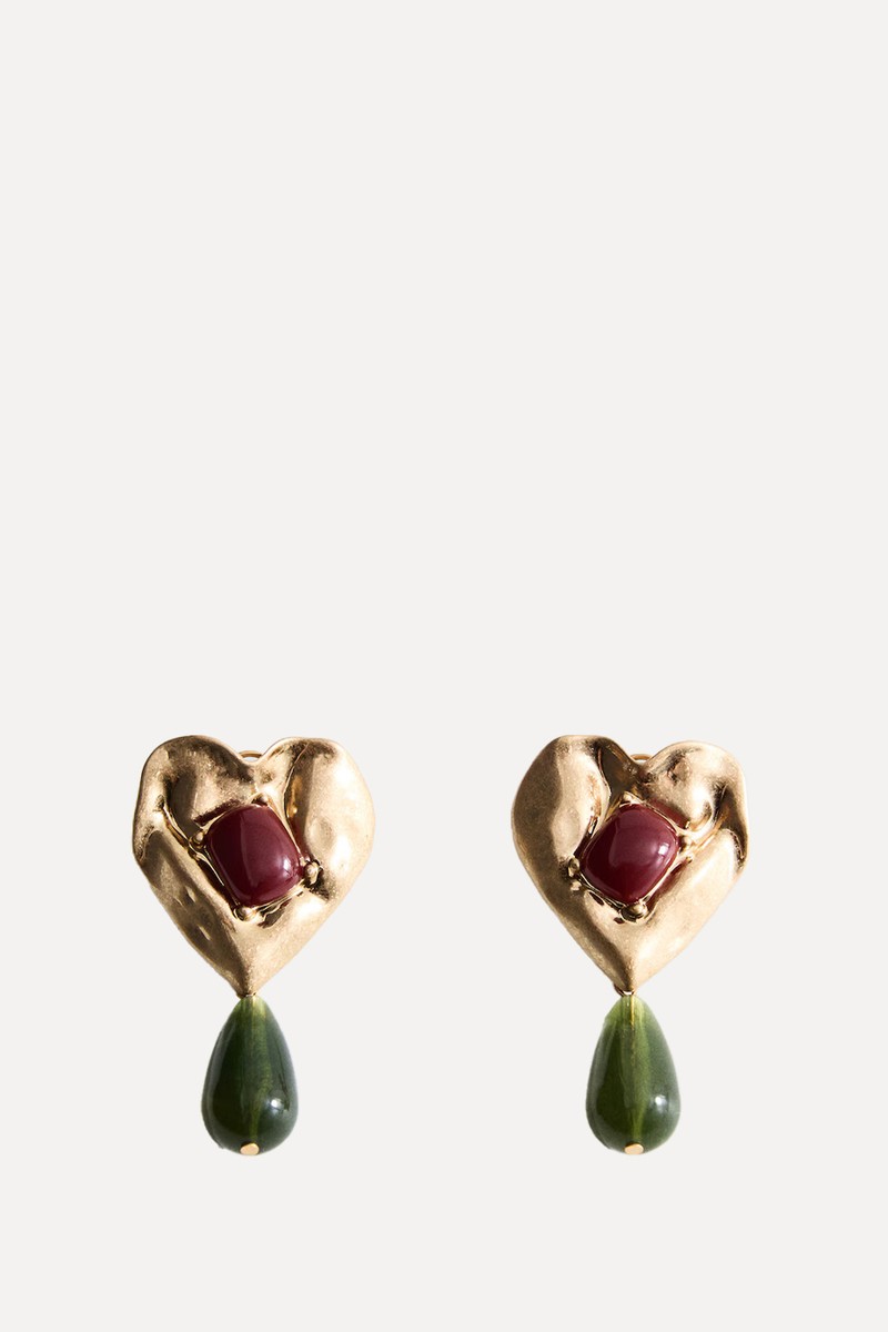 Mixed Resin Earrings from Mango