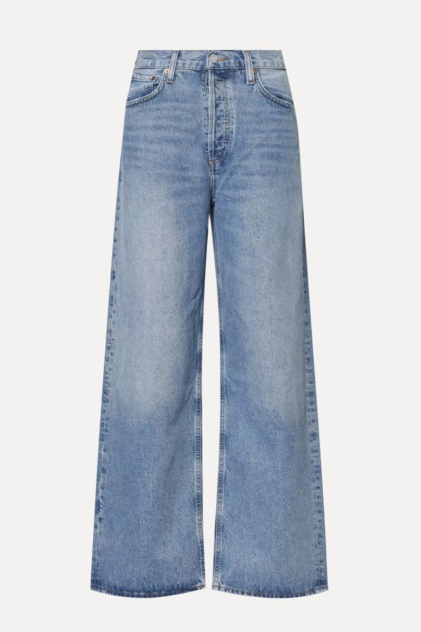 Baggy Wide-Leg Organic Cotton-Blend Denim Jeans from Agolde