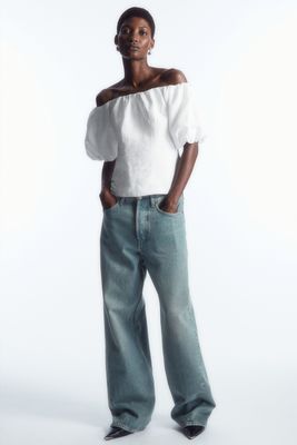 Off-The-Shoulder Puff-Sleeve Top from COS