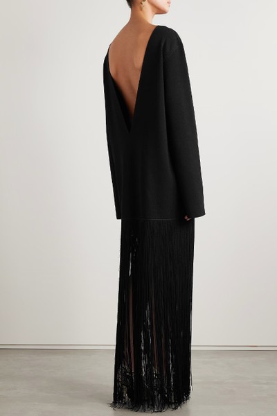 Paley Fringed Ribbed-Knit Gown from Khaite