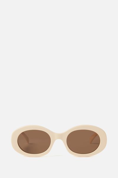 Triomphe Oval Sunglasses from Celine