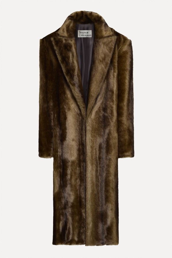 Wallis Oversized Grandpa Fur Coat from Source Unknown