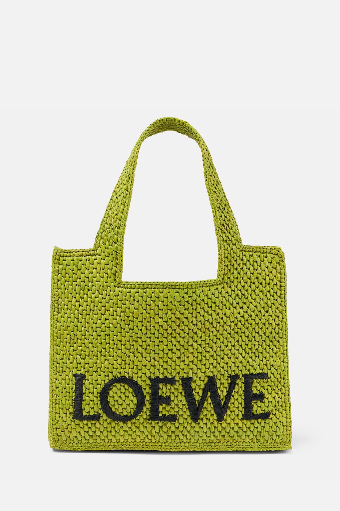 Font Small Raffia Tote Bag from Loewe x Paula's Ibiza