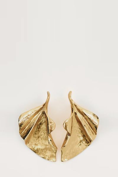 Earrings With Leaf Detail from Massimo Dutti