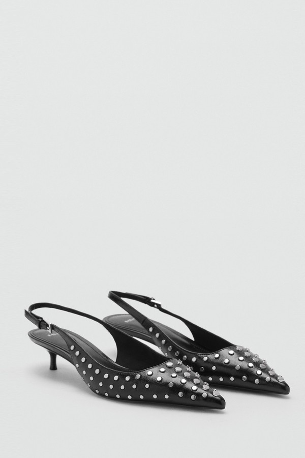 Studded Slingback Shoes