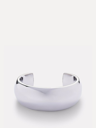 Puffy 10kt Rhodium-Plated Brass Cuff