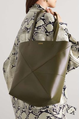 Puzzle Fold Convertible Medium Leather Tote from Loewe