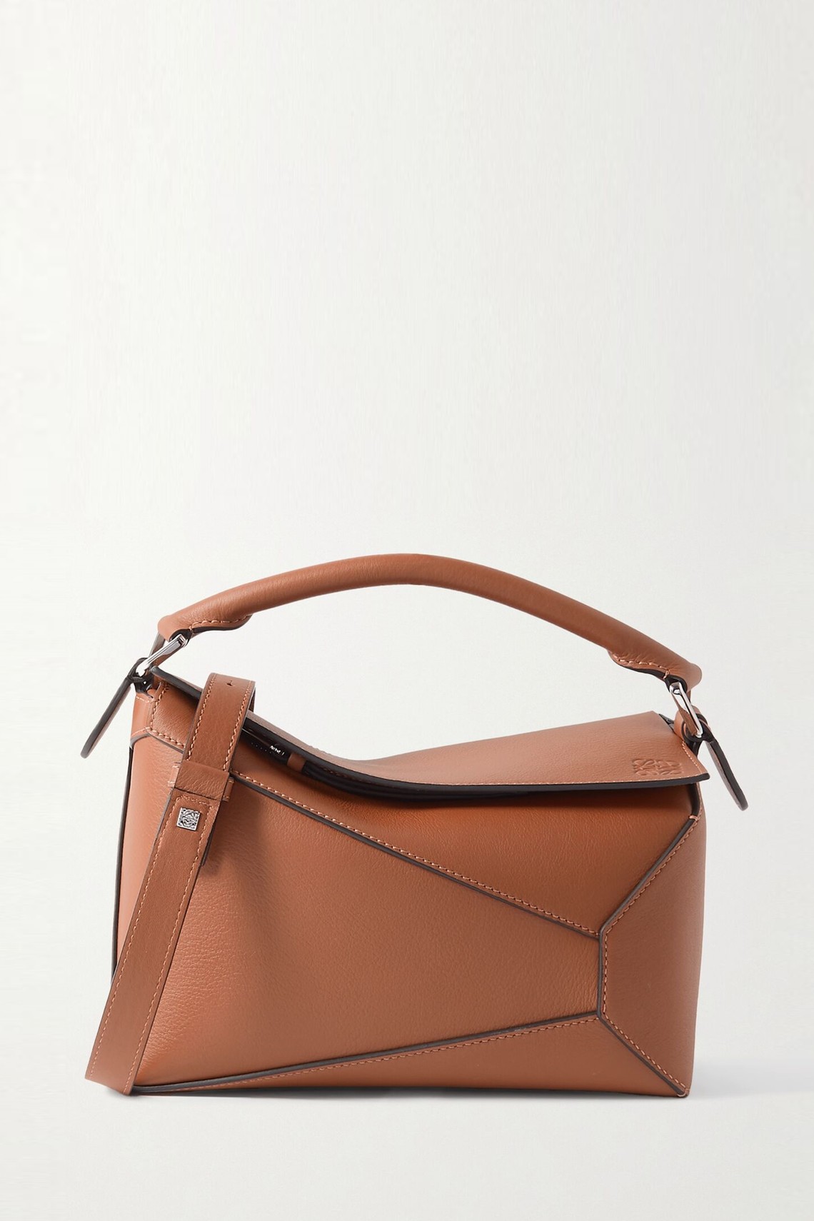 Puzzle Edge Small Textured-Leather Shoulder Bag from Loewe