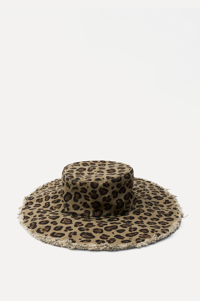 Animal Print Bucket Hat from Zara