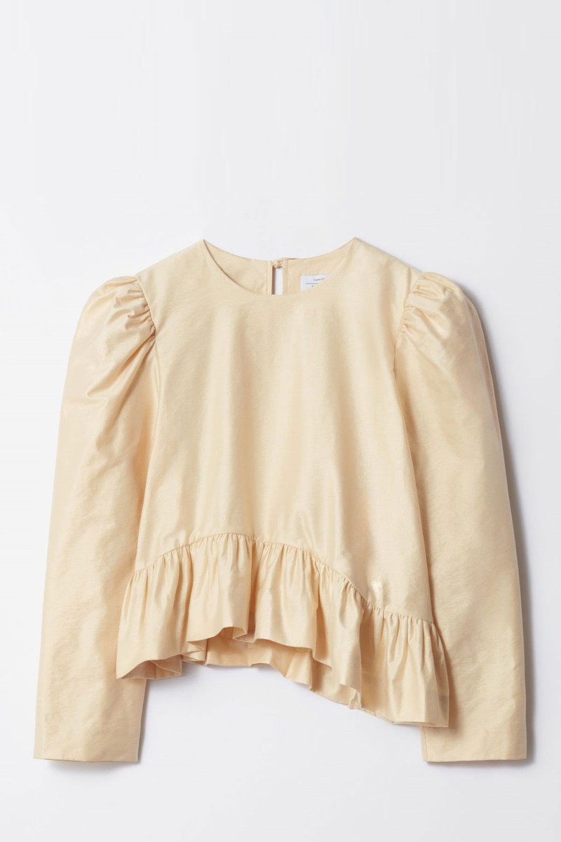 Asymmetric Ruffle-Peplum Blouse from & Other Stories