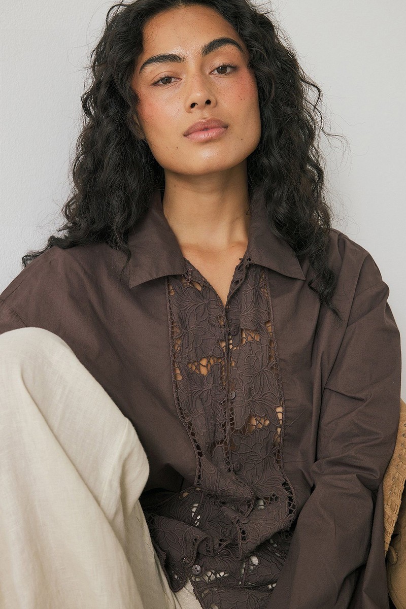 Embroidered Long Sleeve Blouse from Shpresa x NA-KD