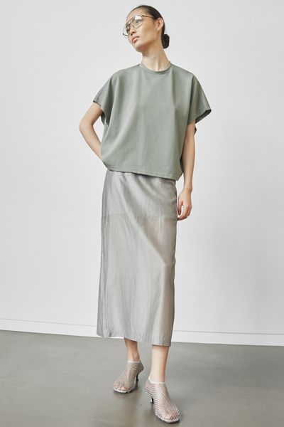 Lenore Semi Sheer Midi Skirt from The Frankie Shop