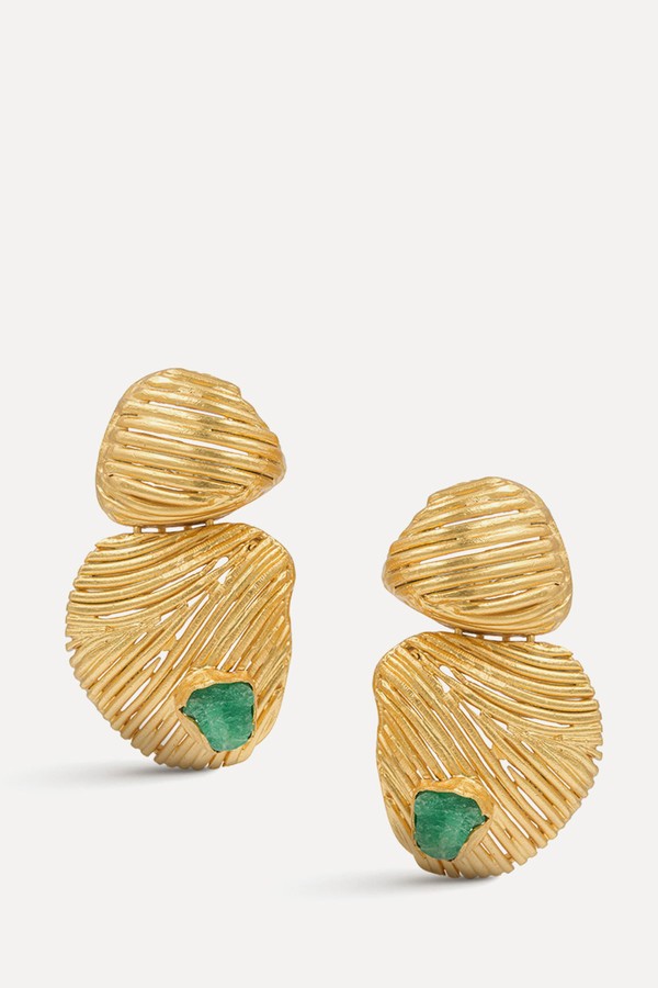 Double Conch Shell Earrings from Fenomena