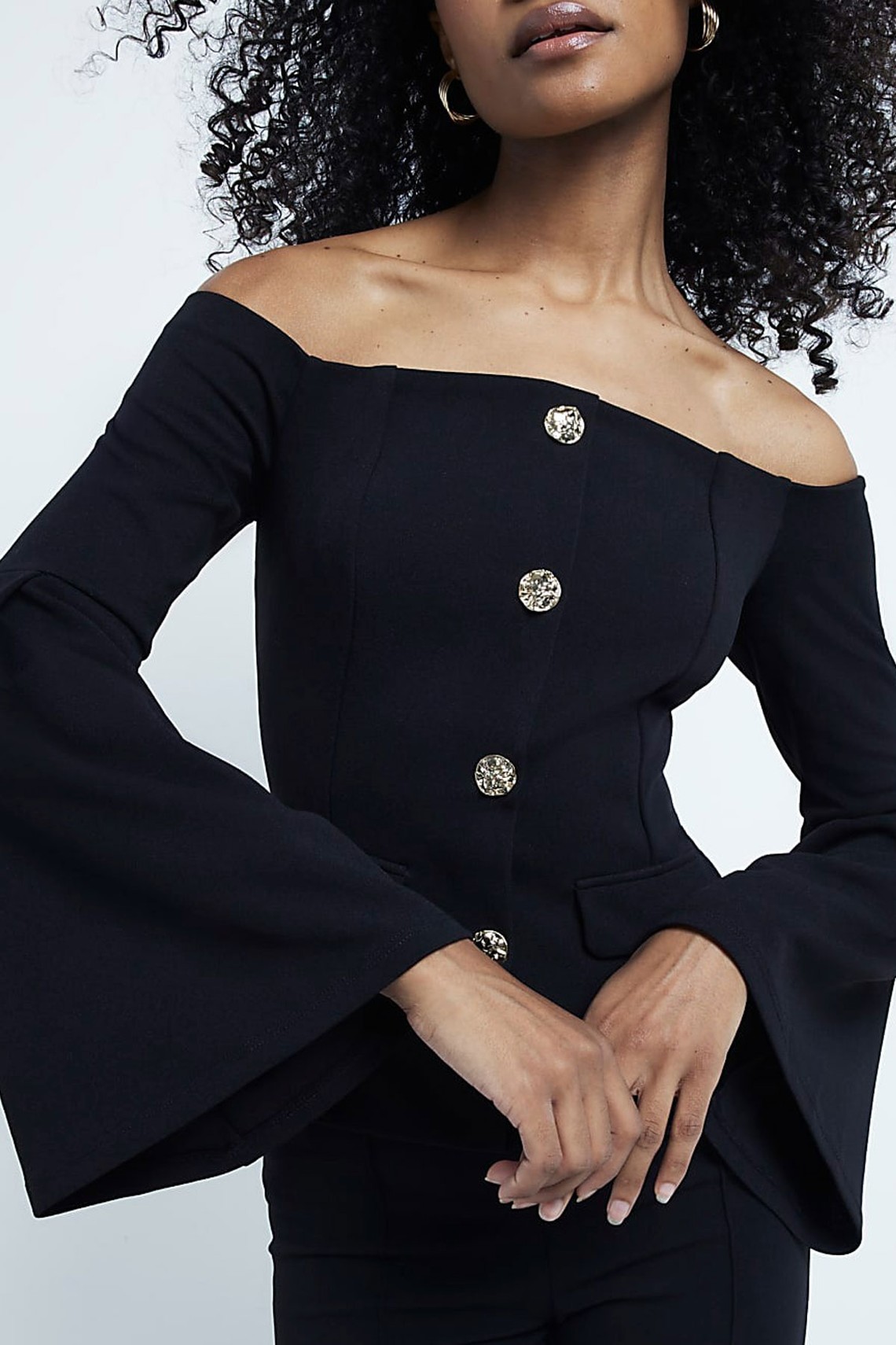 Scuba Bardot Off The Shoulder Jacket from River Island