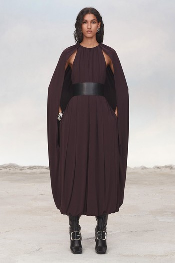 Cape Dress With Belt