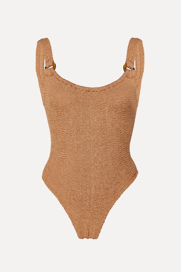 Domino Seersucker Swimsuit from Hunza G