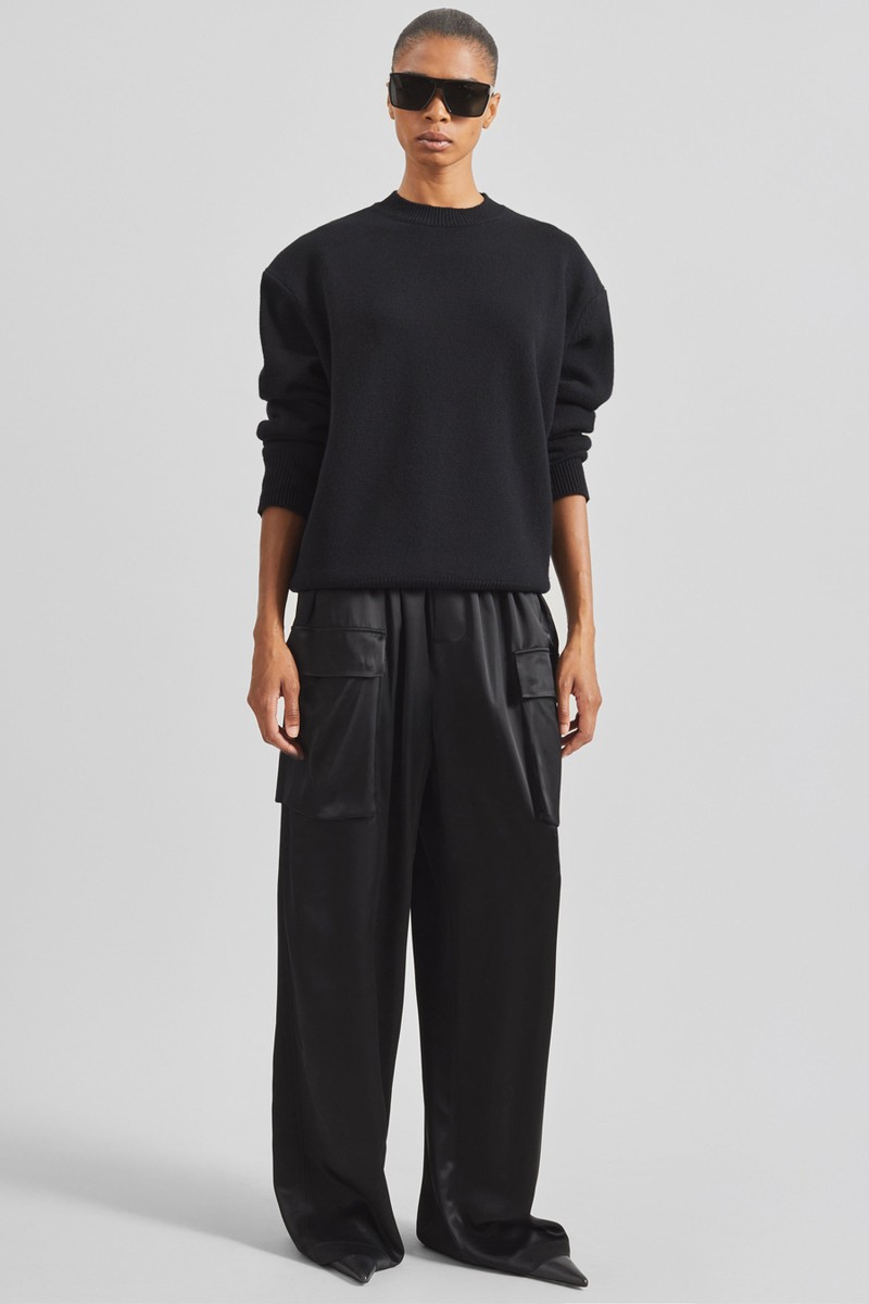 Delny Satin Cargo Pants 