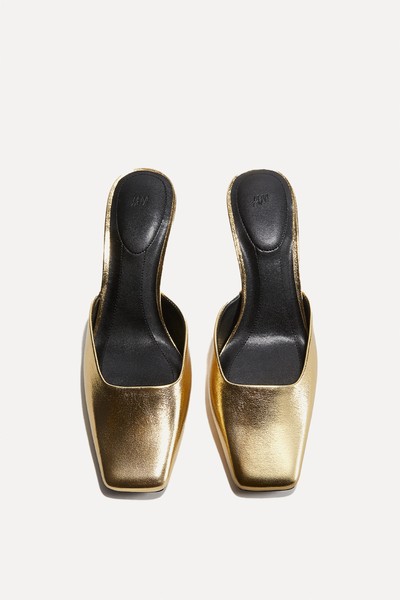 Square-Toe Mules from H&M