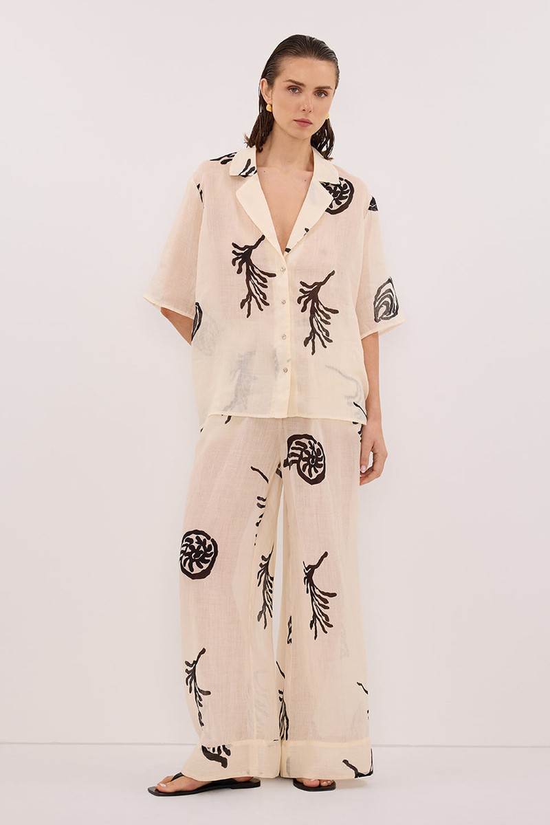 Positano Sandstone Ramie Shirt from DISSH