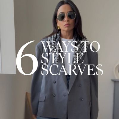 Styling a scarf 6 ways with SL ME’s fashion editor…