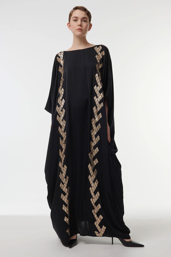 Geometric Embellished Kaftan