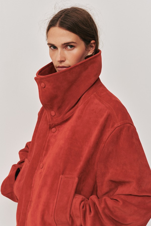 Darcy Suede Jacket from aje.