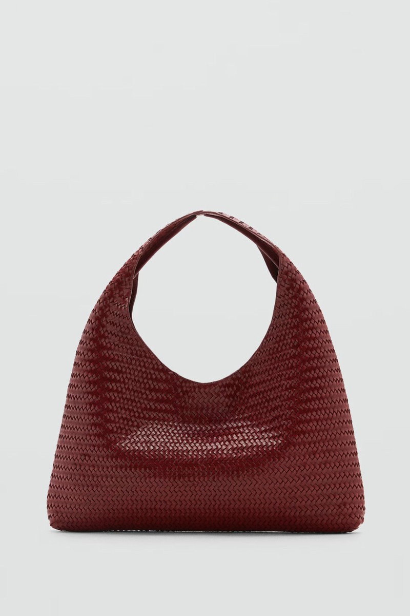 Medium Braided Leather Shoulder Bag