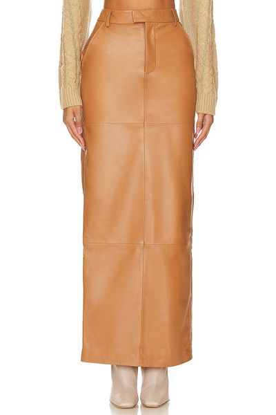  Anabella Leather Maxi Skirt from Camila Coelho