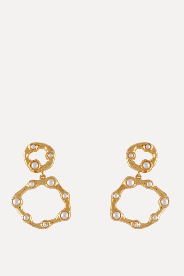 Wave Dangling Earrings