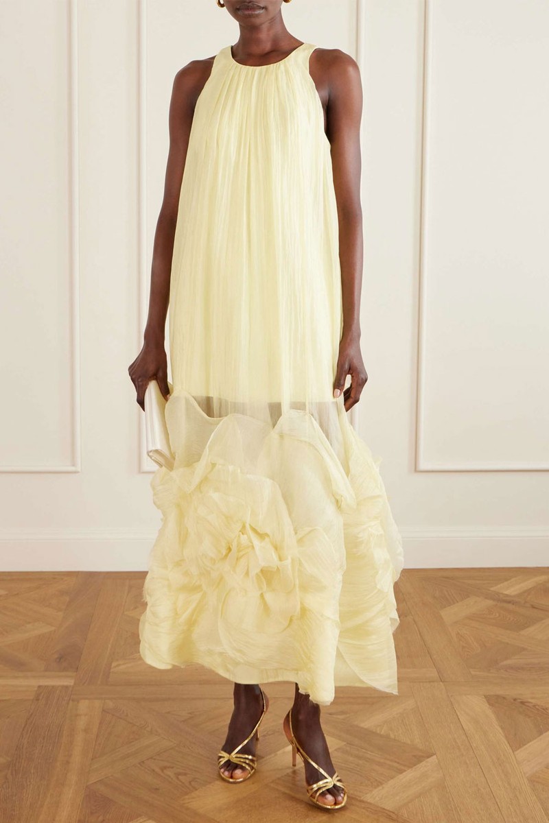 Ecliptica Ruffled Chiffon Gown from Aje.