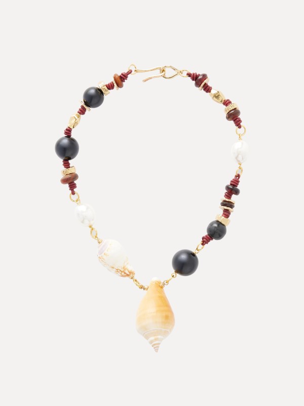 Samsara & Seashell Beaded Necklace