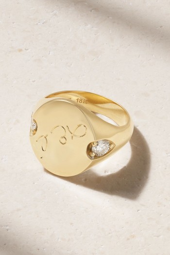 18-Karat Gold Diamond Ring from Foundrae