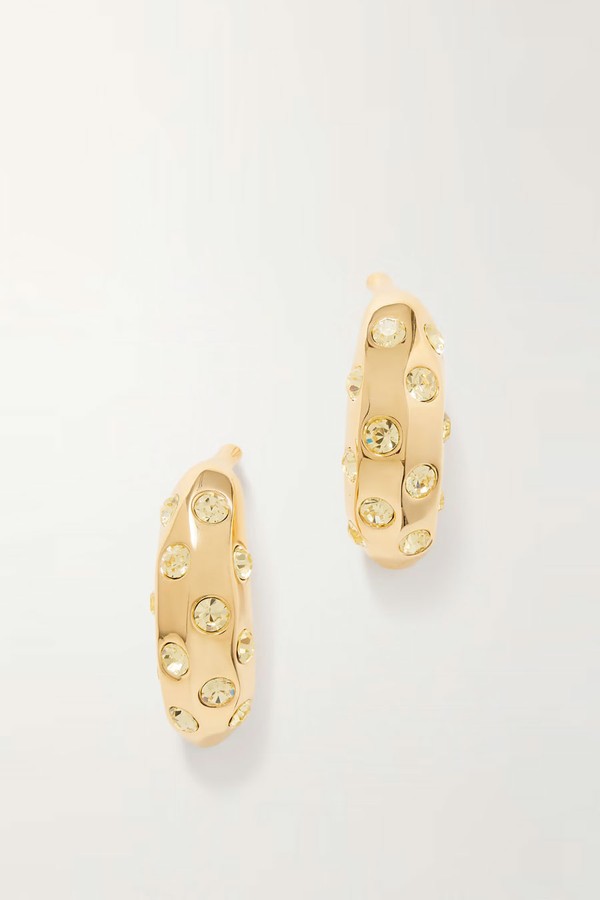 Gold-Tone Crystal Earrings from Jacquemus