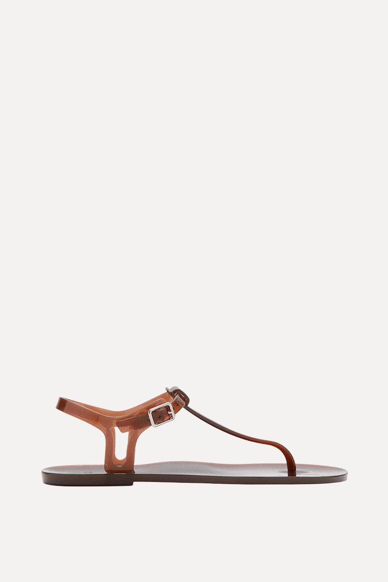Jelly Sandals With Buckle Closure from Mango