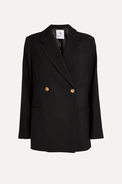 Notched-Lapel Double-Breasted Blazer  from Anine Bing