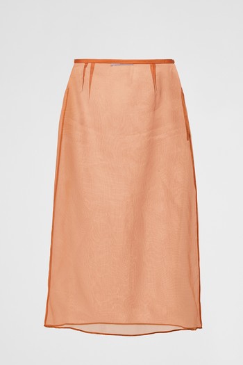 Organza Midi-Skirt from Prada