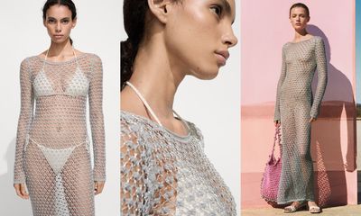 Crochet Lurex Dress, AED 369 | Mango