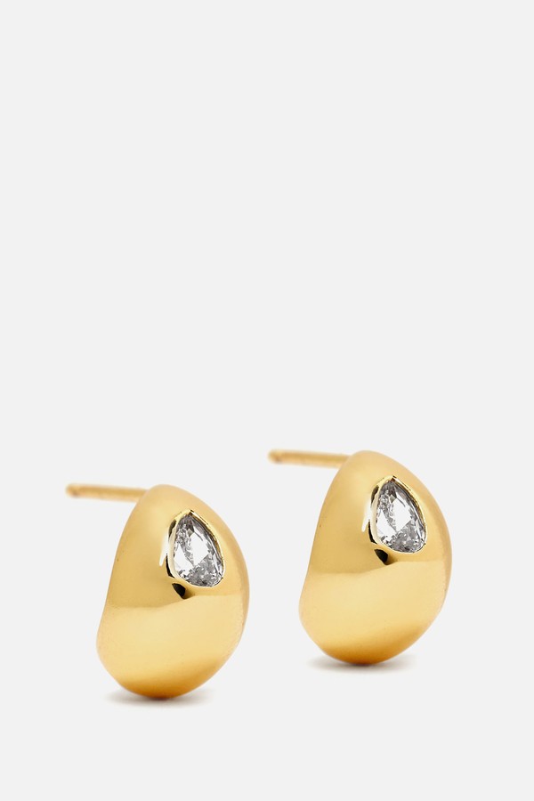 Tear Crystal Huggies from Tai Jewelry