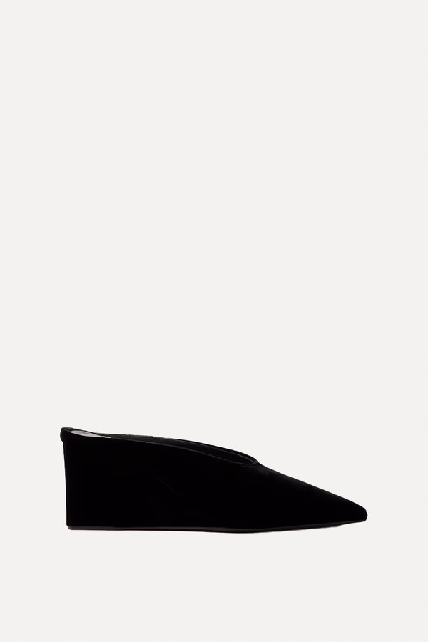 Velvet Wedge Mules from Alaïa