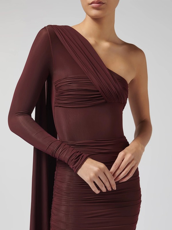 Vionett Draped One-Shoulder Bodysuit